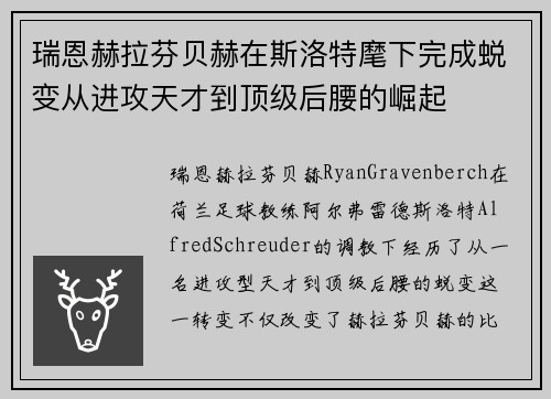 瑞恩赫拉芬贝赫在斯洛特麾下完成蜕变从进攻天才到顶级后腰的崛起